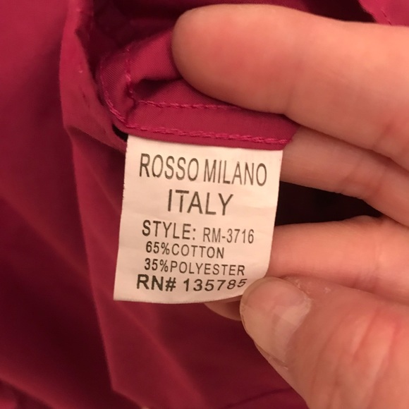 Rosso Milano Italy pink shirt size medium - Picture 10 of 10